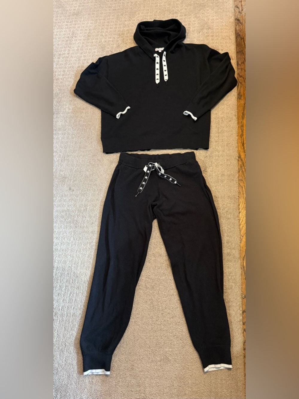 PJ SALVAGE Black Hoodie & Jogger Set (sold out style)